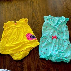 Carter summer outfits sz 18m